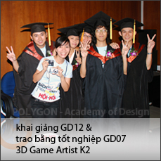 Khai giảng GD12, tốt nghiệp GD07 & 3D Game Artist K3