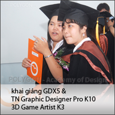 Lễ tốt nghiệp GD10 - 3D Game Artist K3 - Khai giảng GDX5