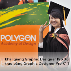 Khai giảng Graphic Designer Pro X6 - trao bằng Graphic Designer Pro K11